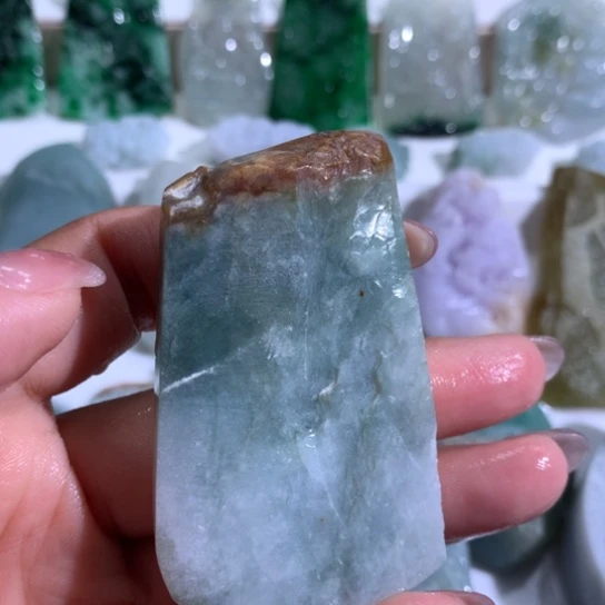 翡翠裸石翡翠边角料