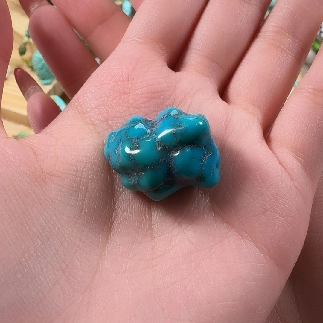 绿松石未镶嵌吊坠(不含链)随形