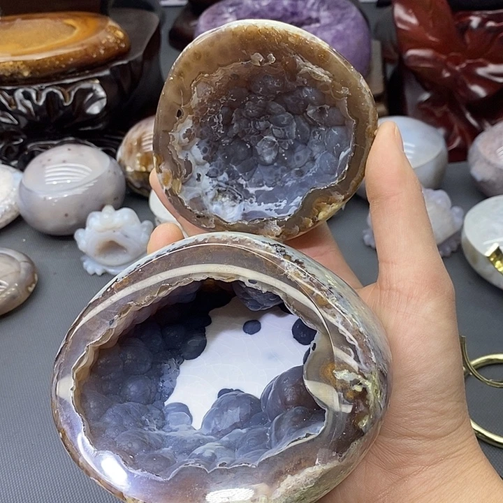 摆件未镶嵌紫晶聚宝盆