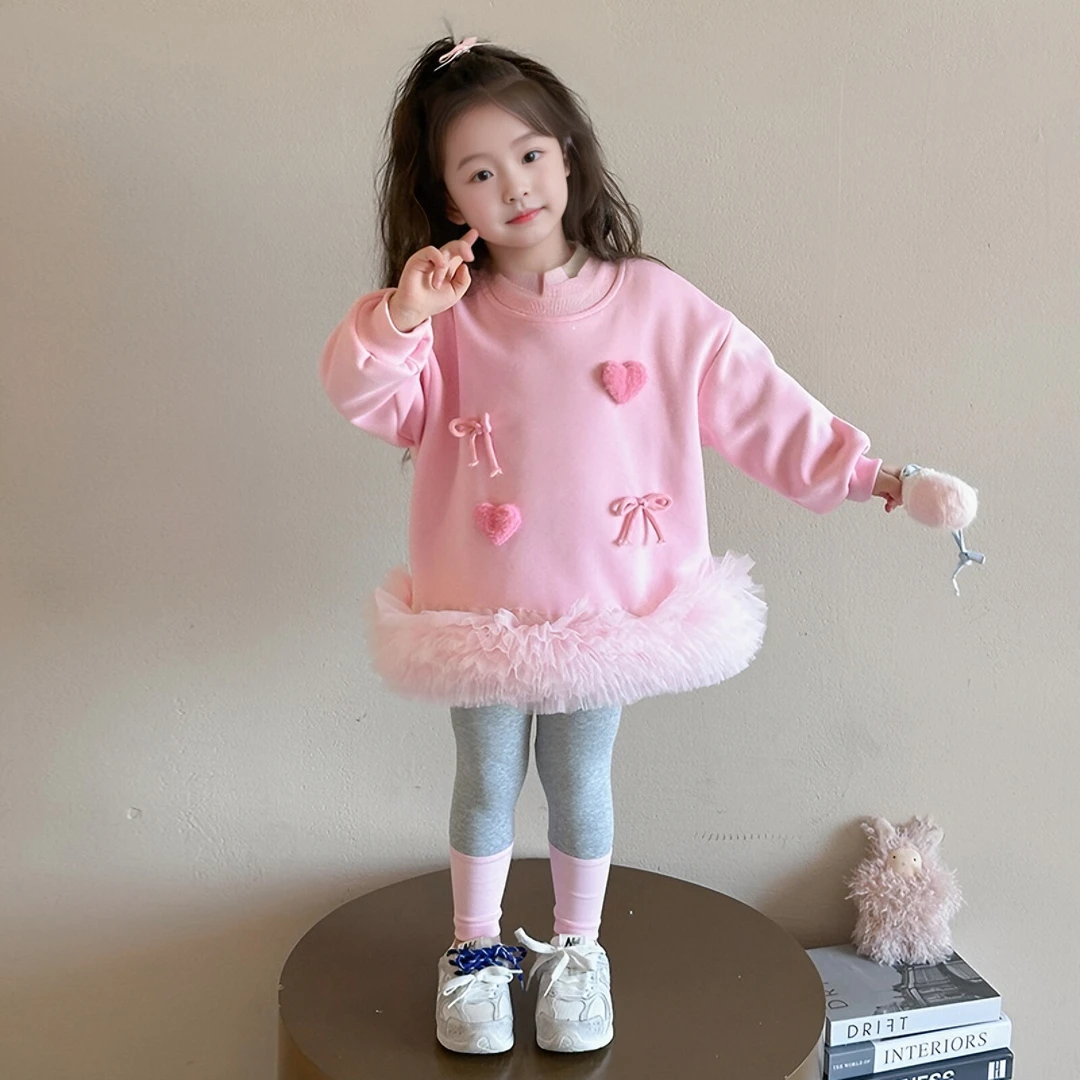 【现货】女童网红套装2025新款儿童春秋装韩版洋气春季时髦两件套