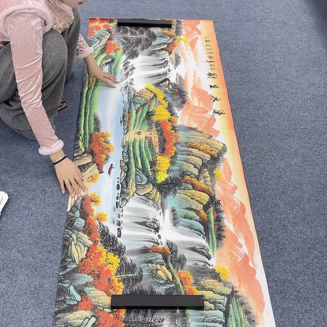 国国画作品小姐姐放漏…