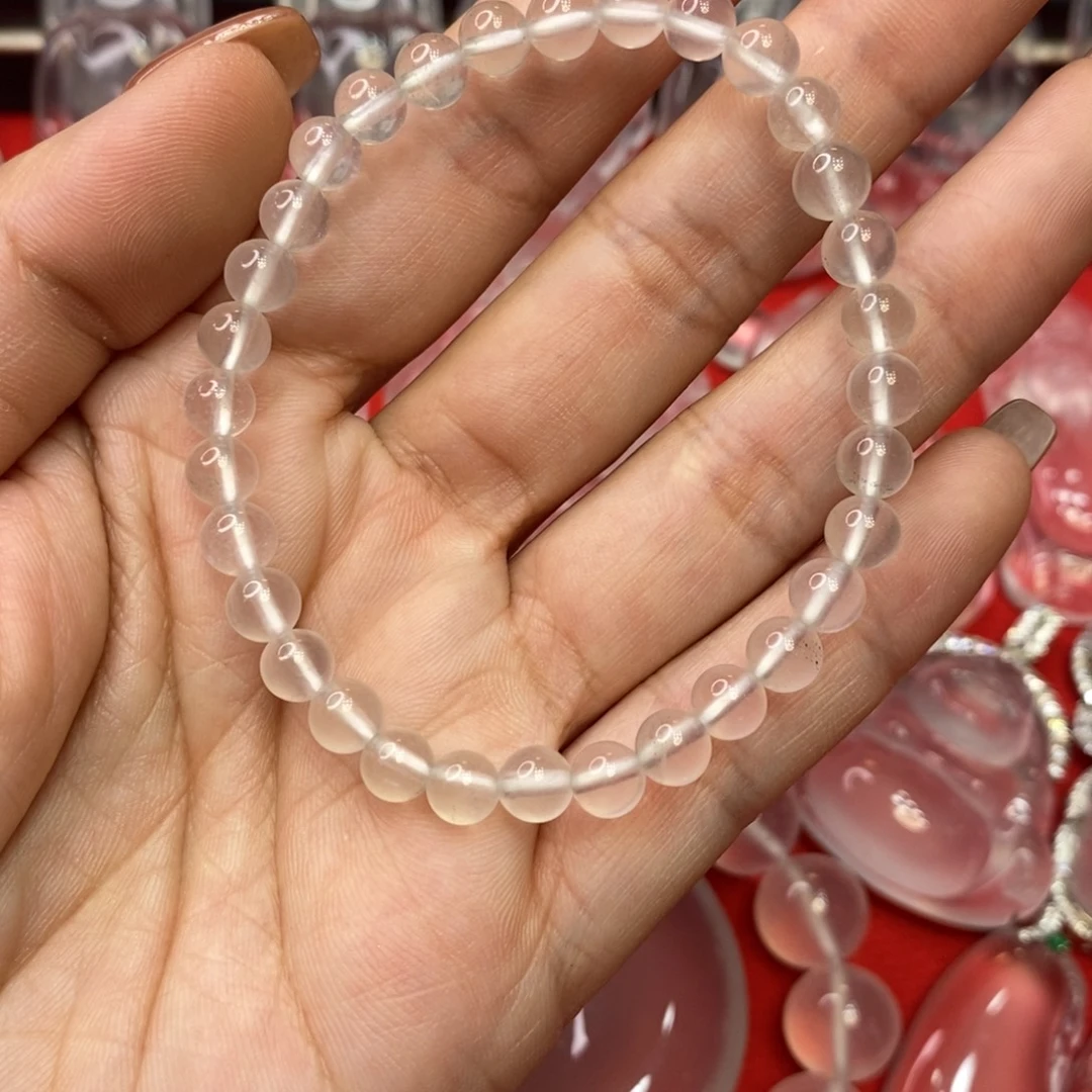石英质玉未镶嵌手串卡5+