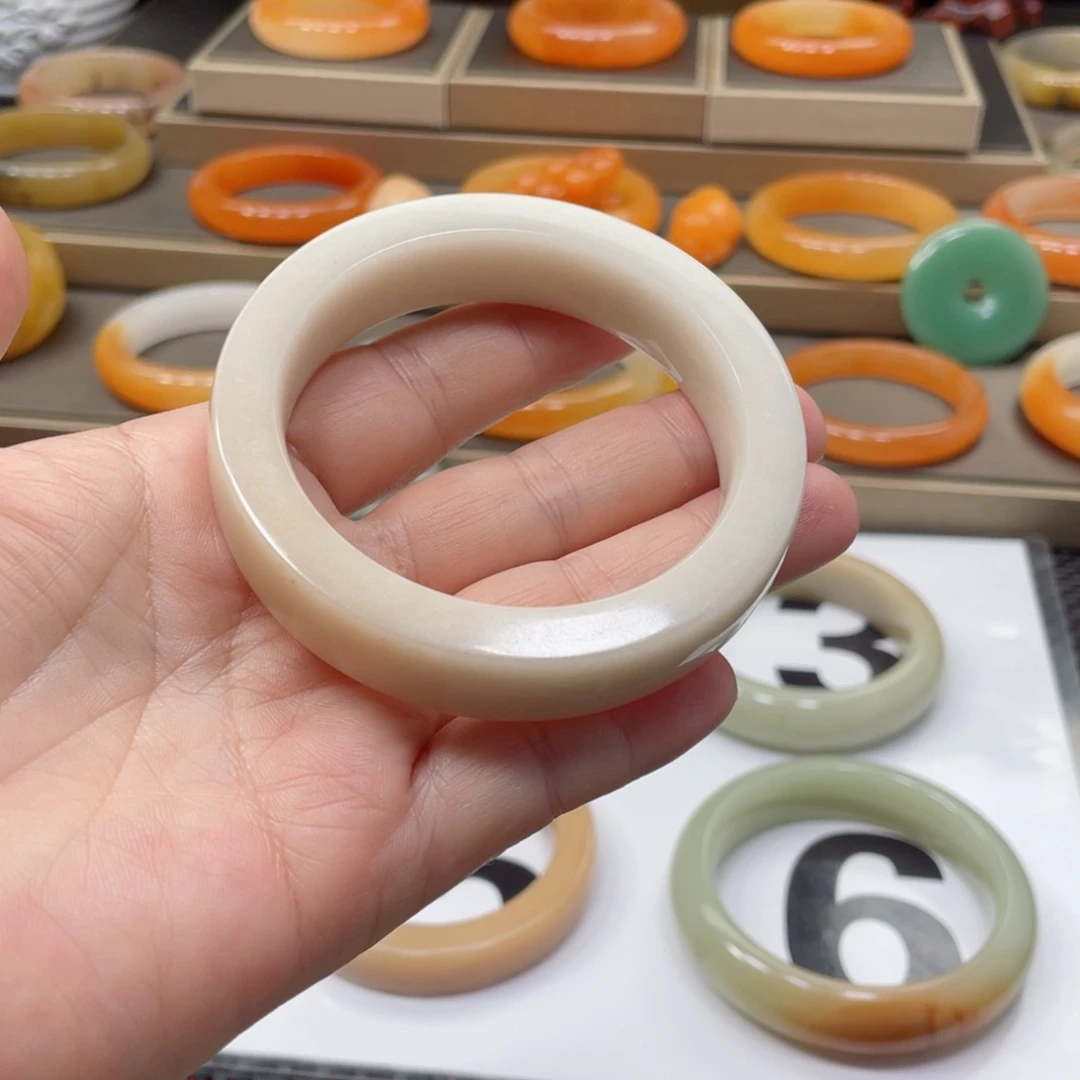 合金石英质玉（黄龙玉）手镯7***.