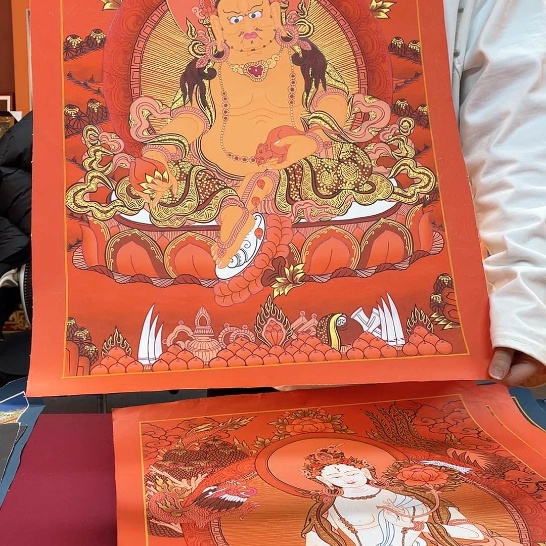 卷轴画40×60黄财纯手绘