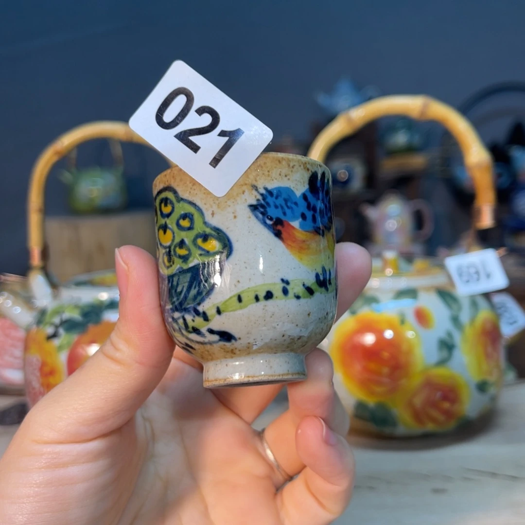 杯素浅陶瓷手工手绘