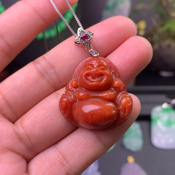 翡翠未镶嵌吊坠(赠链)阿*