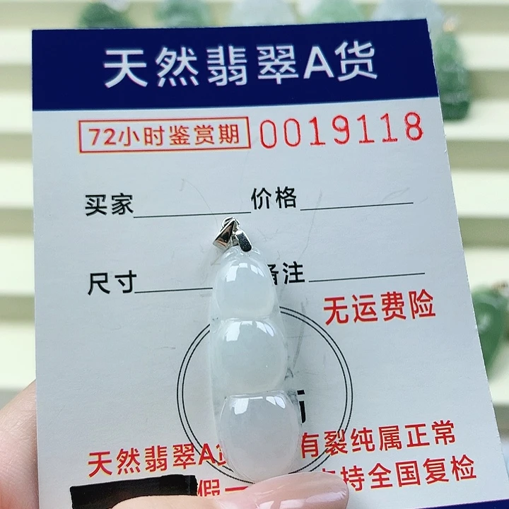 翡翠未镶嵌颈饰吊