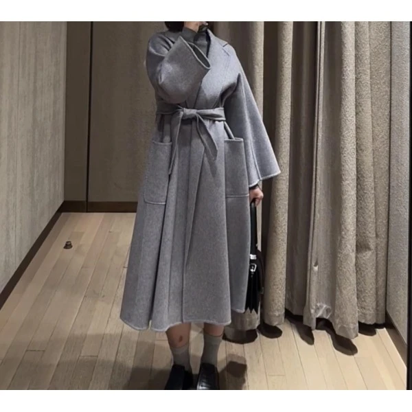 妃鱼/麦丝玛拉/山羊绒/大衣/95新/M9/24