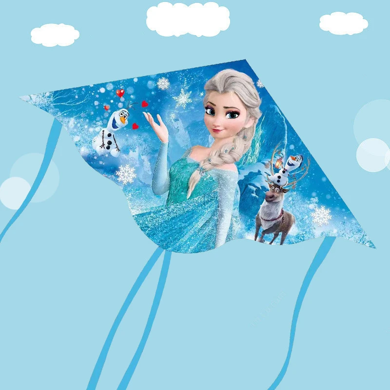 爱莎艾莎公主风筝线盘带线20243年新款好看微风易飞小孩专用