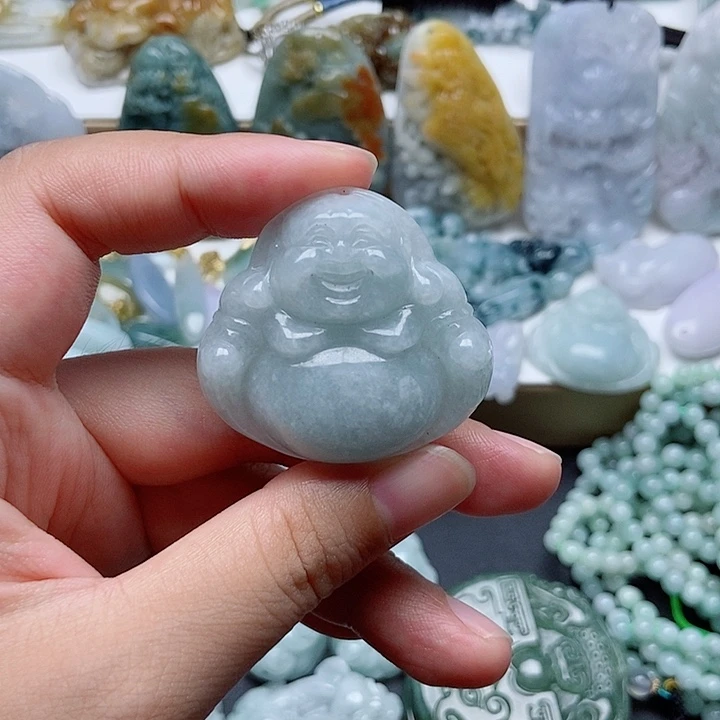 翡翠未镶嵌吊坠(不含链)1