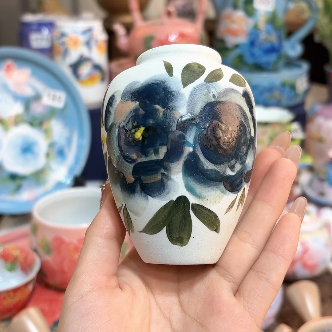 景德镇手绘高温釉下彩陶瓷茶具
