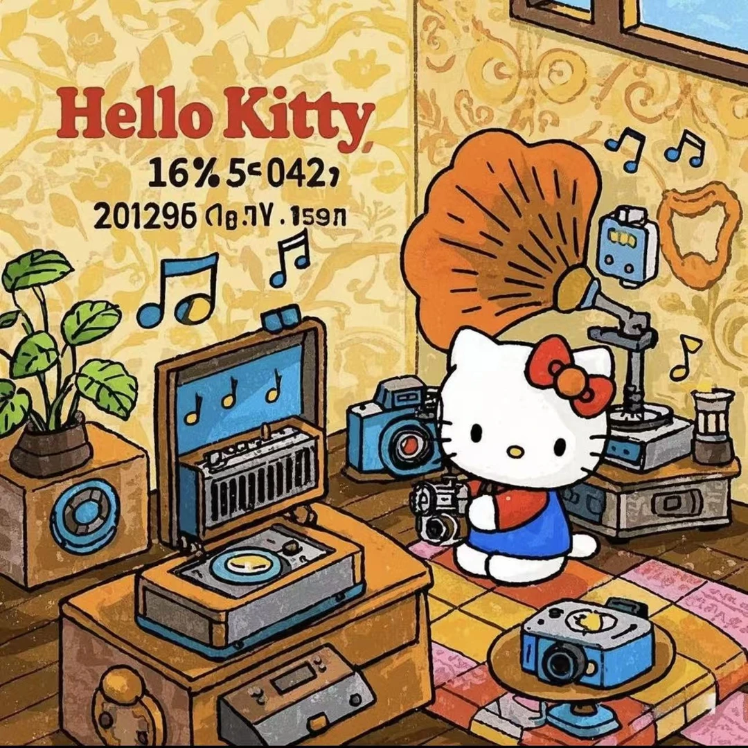 Nabi【童话镇猫狗涂鸦】时尚原创卡通趣味男女直筒款牛仔裤