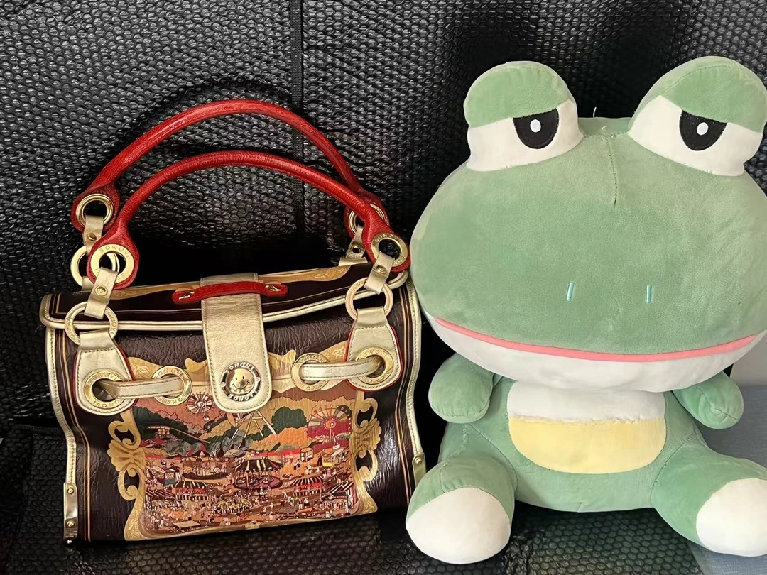 包包单肩以直播间扣号为准中古时尚手拎包国风手绘女士复古肩包