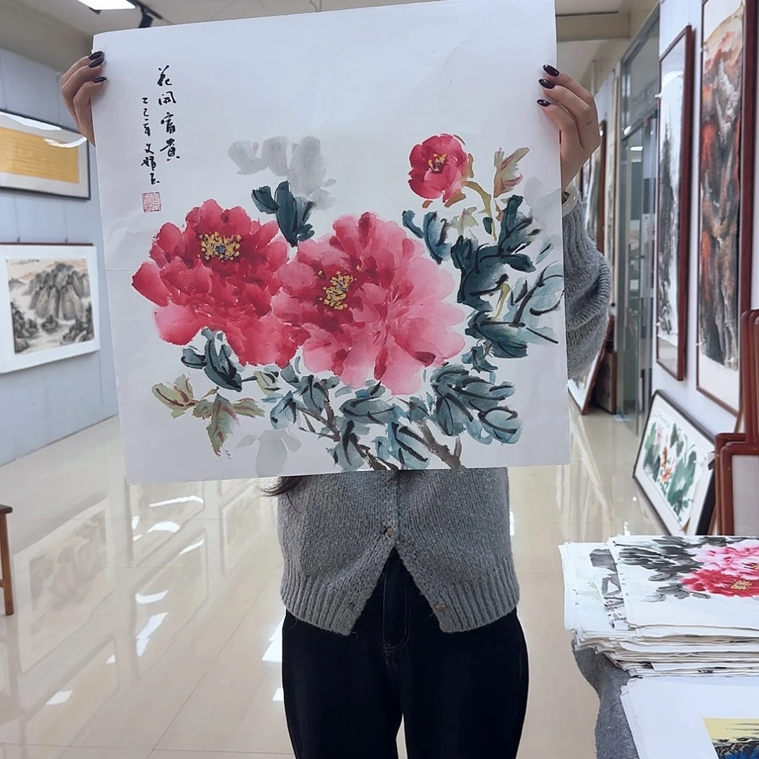 国画国画作品多次