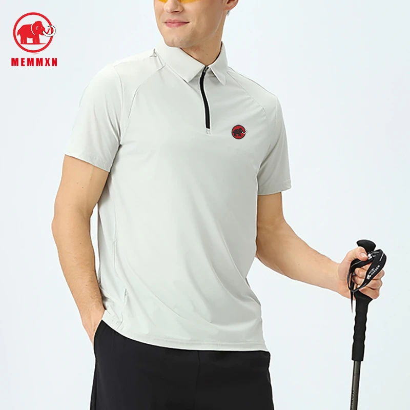 MEMMXN奔犸象男士短袖夏季高弹透气速干户外运动休闲POLO衫T恤男