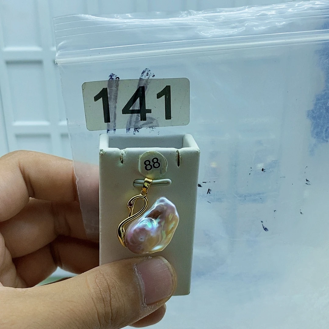 颈饰合金淡水珍珠