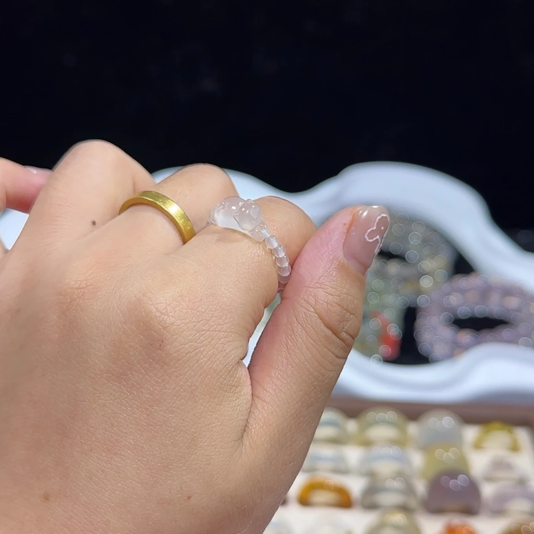 玛瑙/玉髓合金戒指