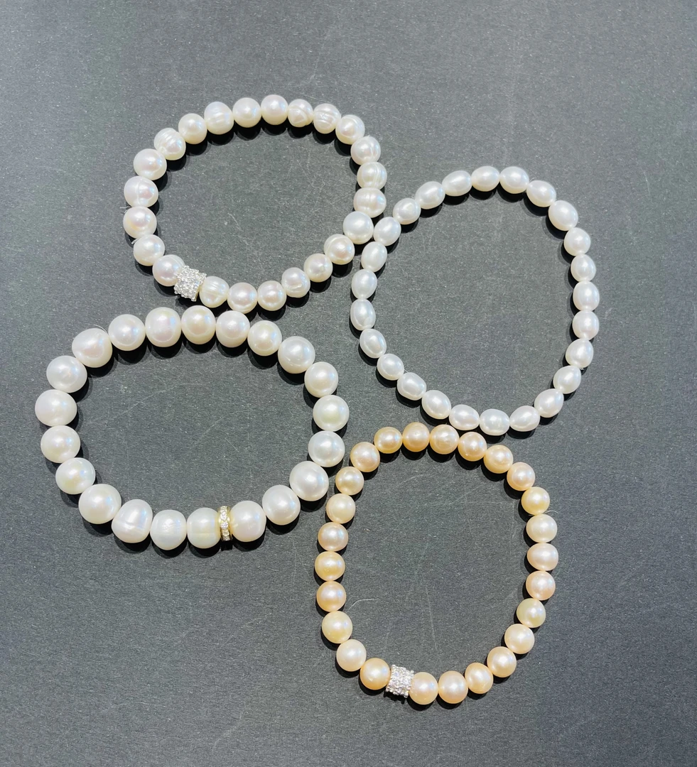 合金贝壳手链 DIY手工原创珠珠手链