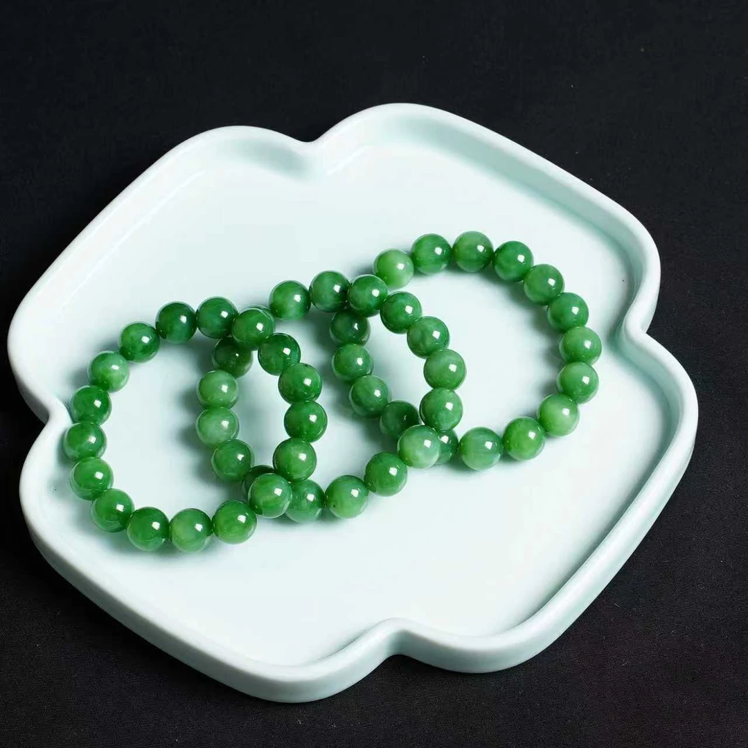 【木子和田玉】天然和田玉碧玉手串卡12mm拍一发一多样性发货