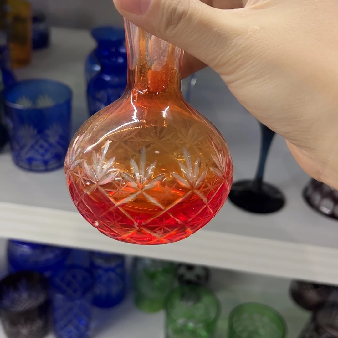 平底款水晶玻璃微瑕一个