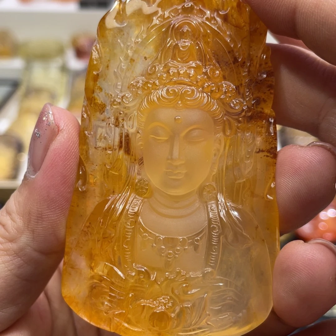 未镶嵌颈饰水晶定制