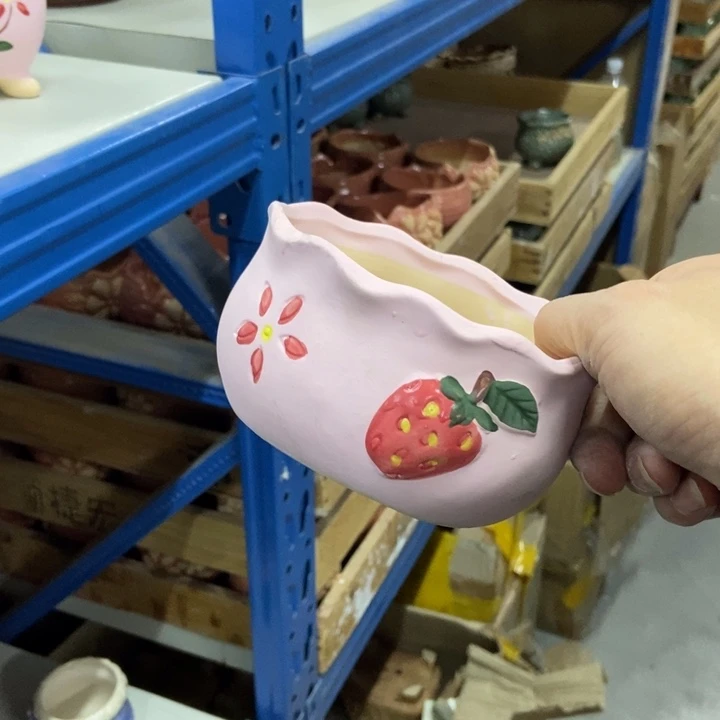 陶瓷花盆单场满9.9发12*8.5*6.5