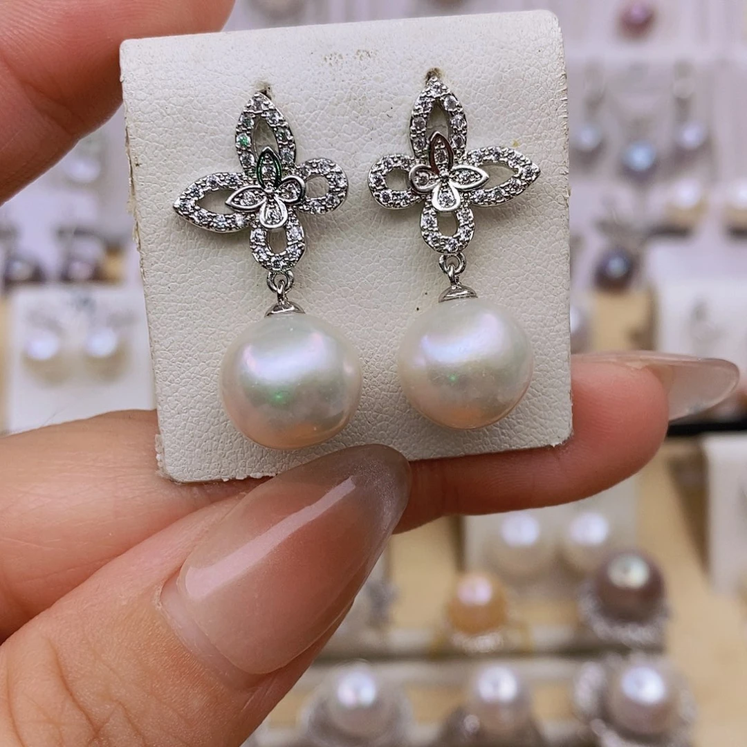 未镶嵌淡水珍珠耳饰