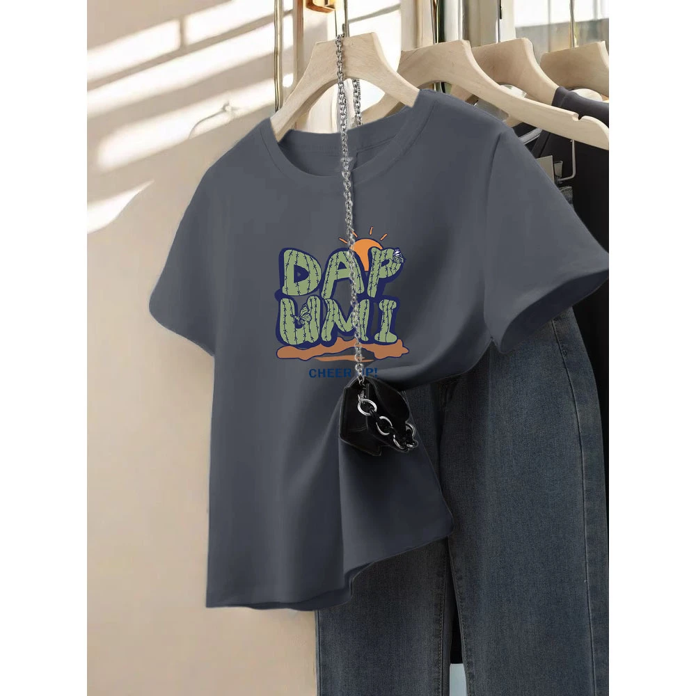 2025新款夏季小众设计感纯棉短袖t恤女宽松显瘦时尚百搭洋气上衣