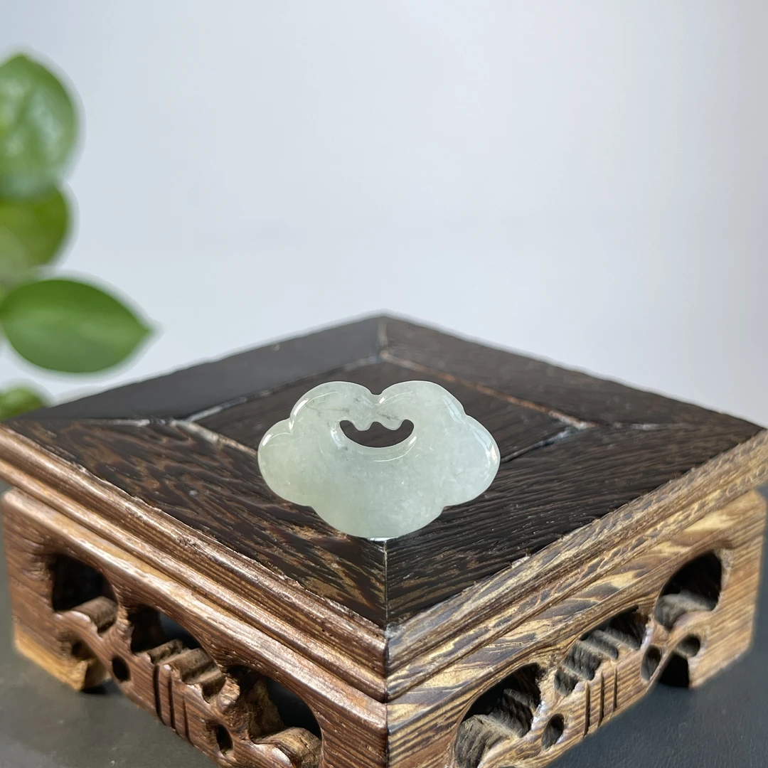 JGB27-04  天然缅甸A货翡翠  如意