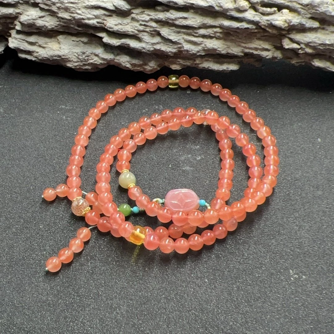 BY0108FZJT标43 南红项链