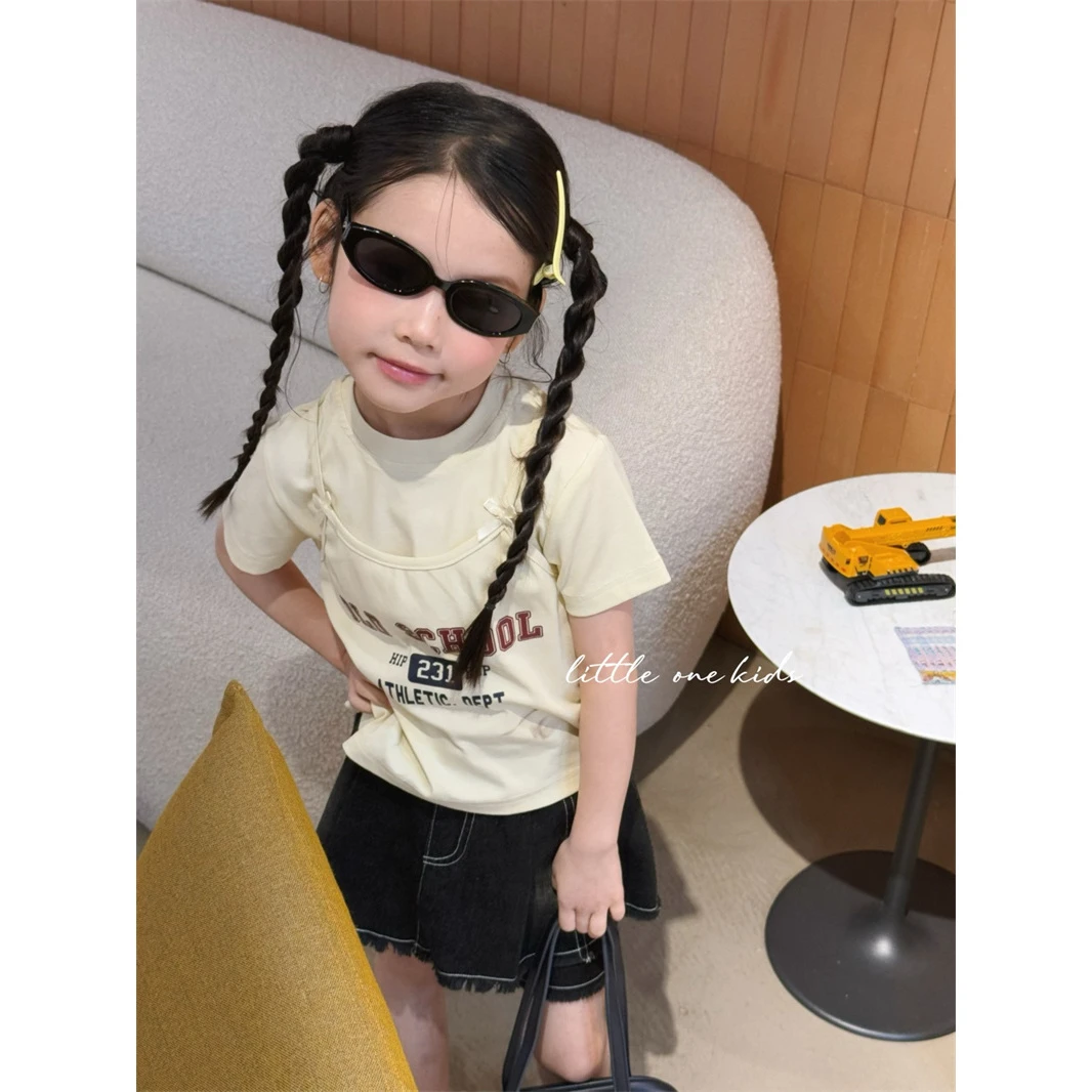 AC10~小一·25夏~蝴蝶结T恤K1790 黄色