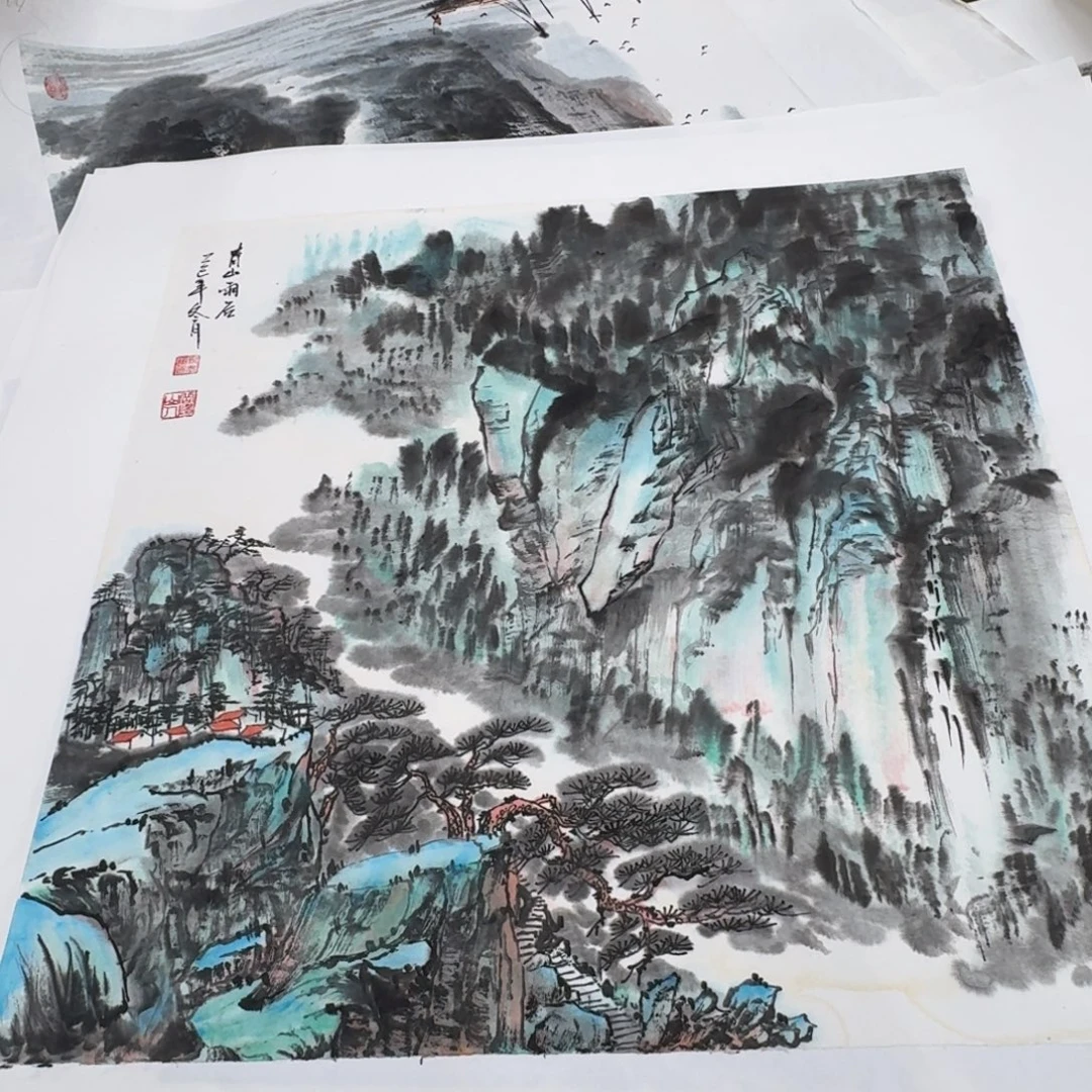 国画50斗方手绘哈哈哈