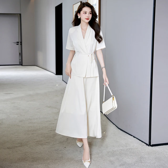 正式场合职业套装女2024新款夏高端气质正装女夏季西装薄款女套装