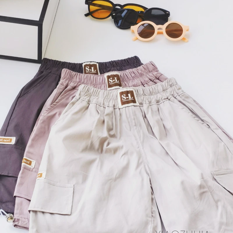 儿童男童夏季短裤2025新款潮酷帅男孩轻薄夏装休闲七分裤H821