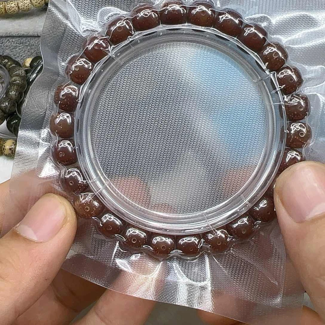 星月菩提手串?***?77尽头粉冰星月菩提单圈98