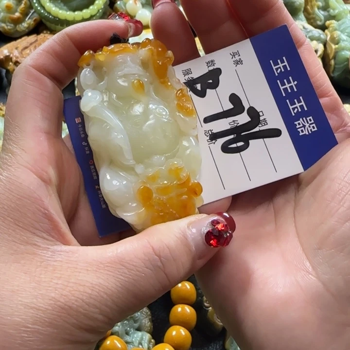 和田玉手把未镶嵌效*