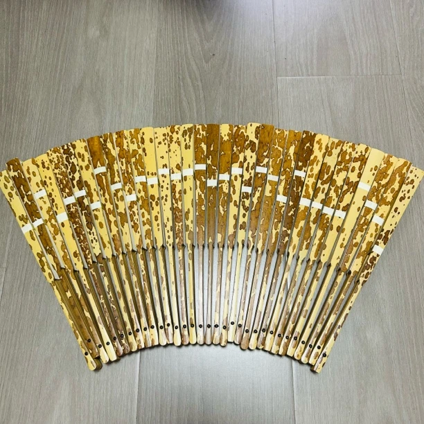 【福利】梅妃折扇男女扇文玩配苏工扇面中国风折扇斑竹