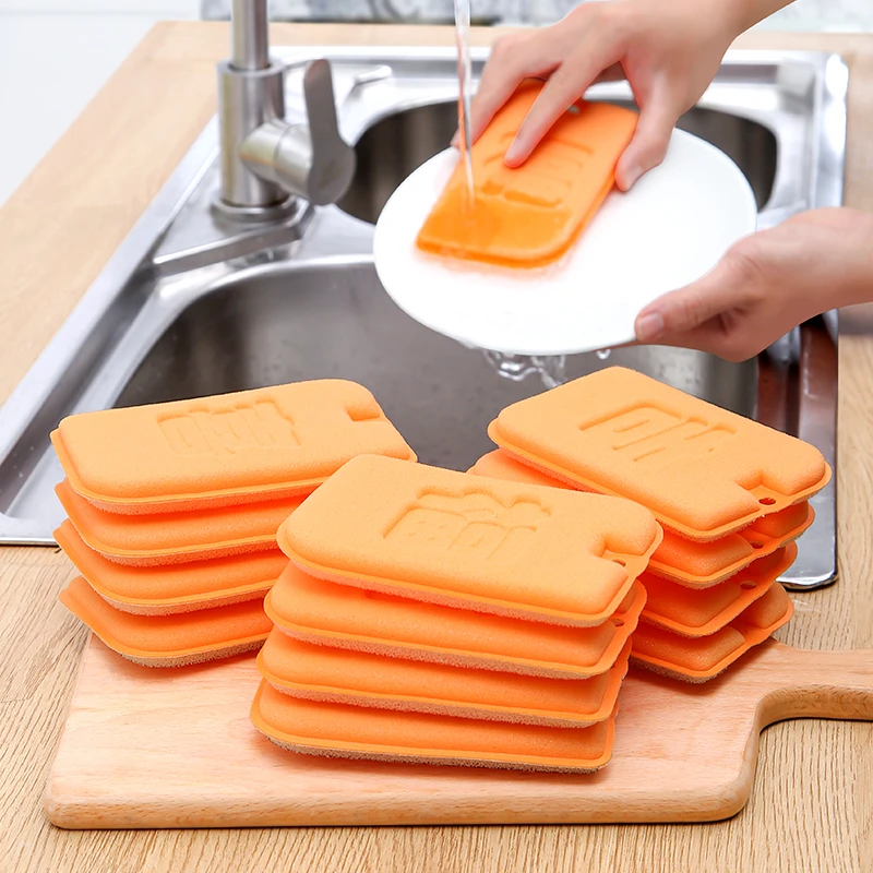 洗碗海绵擦厨房加厚双面不沾油洗碗布刷锅神器百洁布海绵块魔力擦