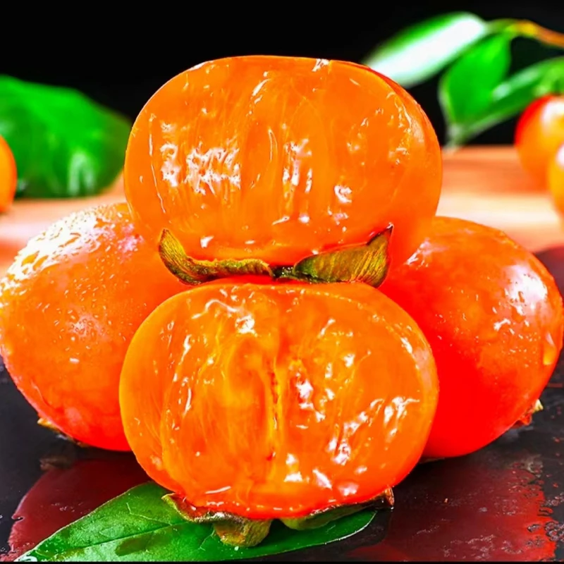 【放软了吃】山西火晶柿子30枚纯甜爆汁坏果包赔AAA