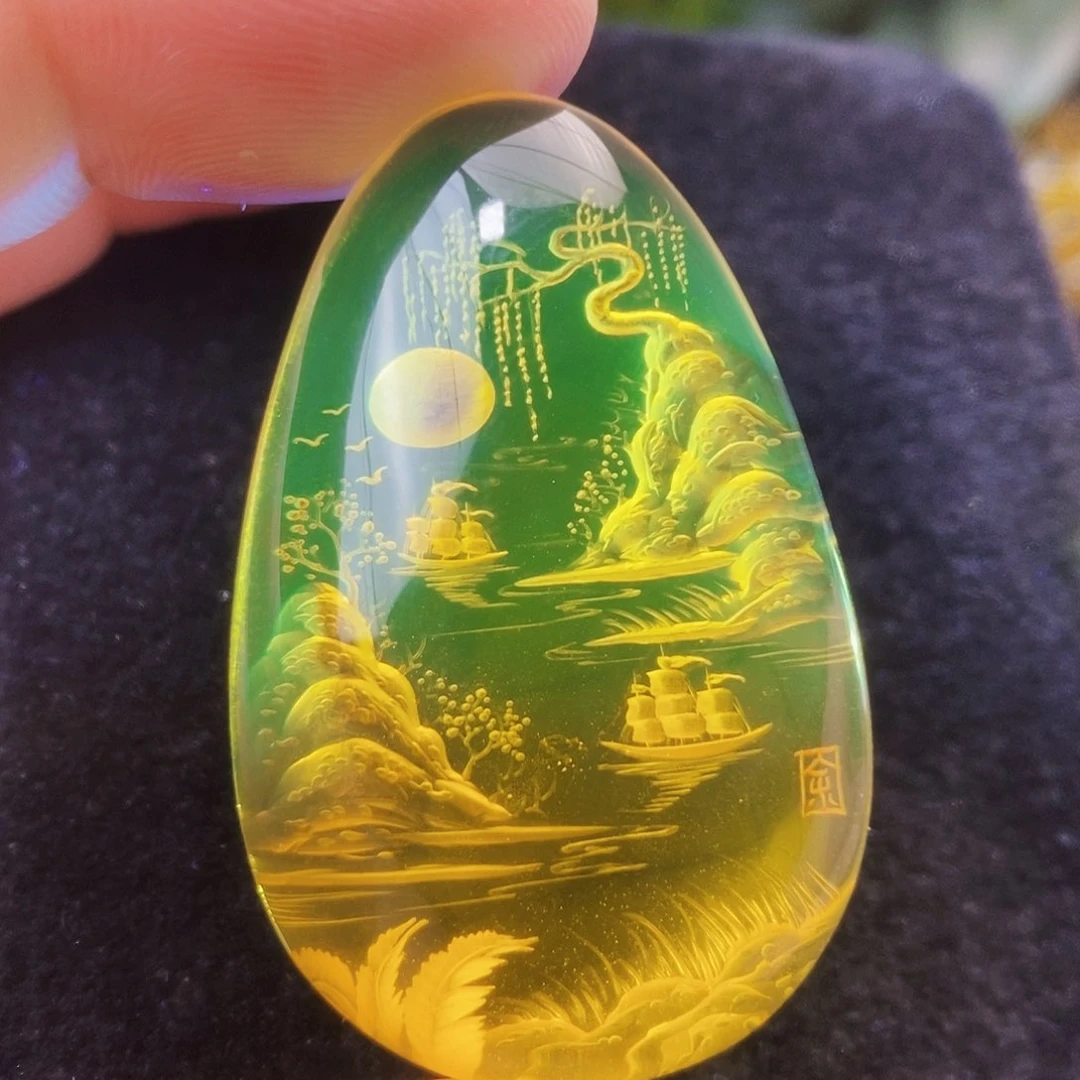 【闪购商品】金珀吊坠(不含链)未镶嵌