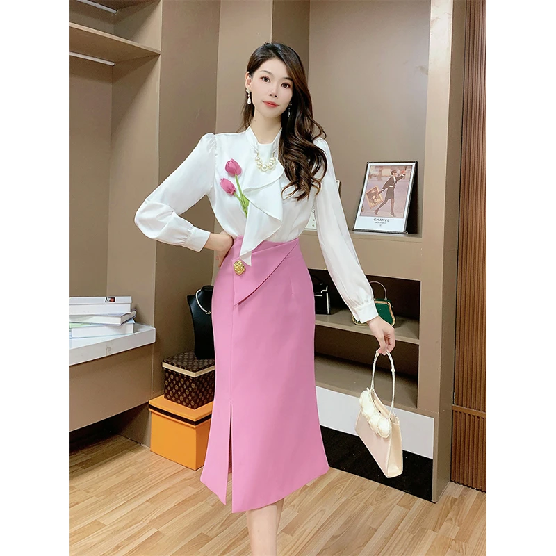 芙娜妮2024秋季新款时尚新款轻奢减龄优雅设计感女装F2330442