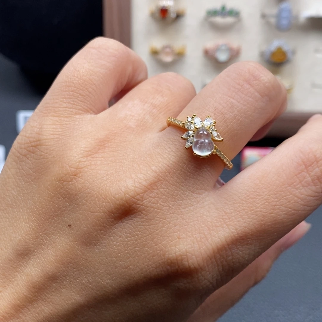 翡翠银S925镶嵌戒指