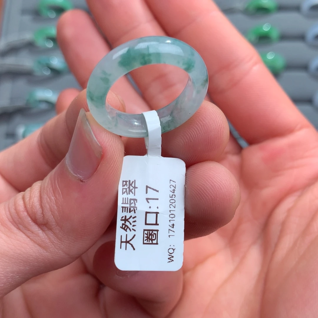 翡翠戒指未镶嵌天然