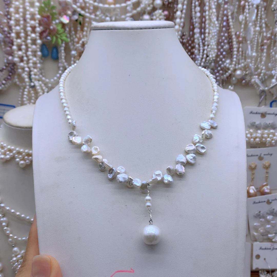 君***兮合金淡水珍珠项链耳饰