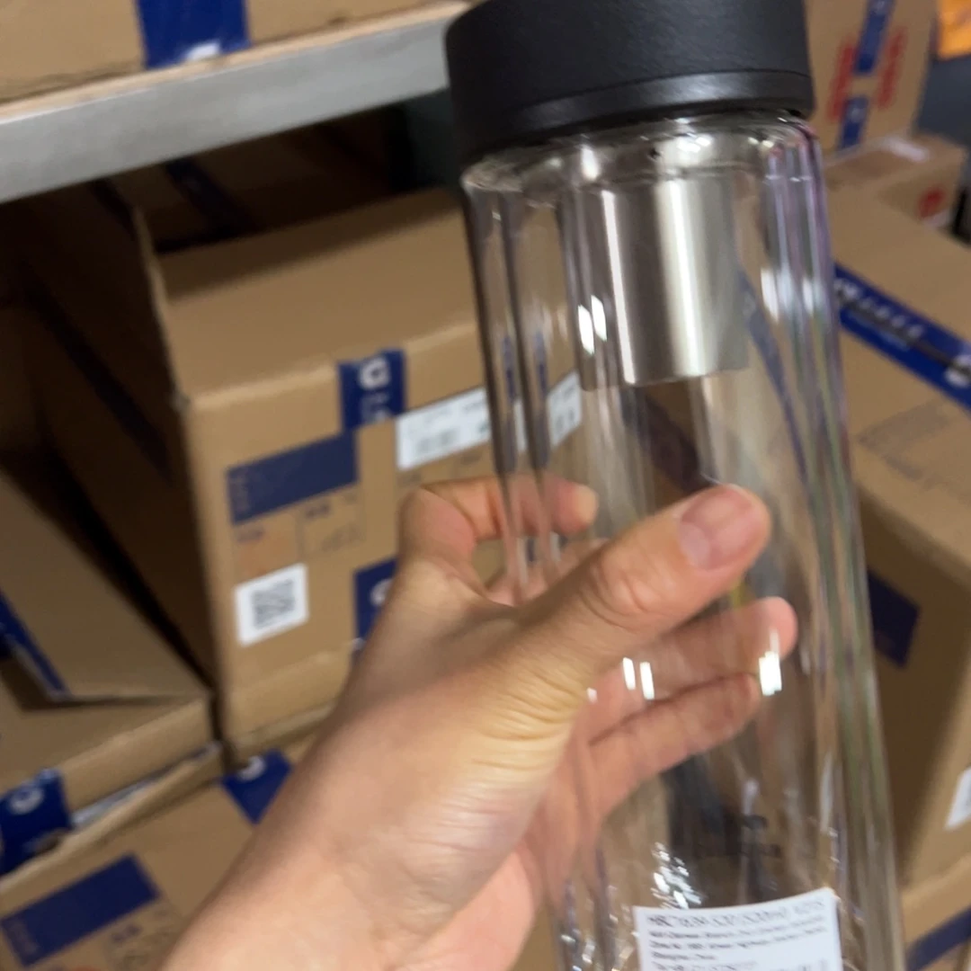 万象V21s双层玻璃杯520ml加杯套