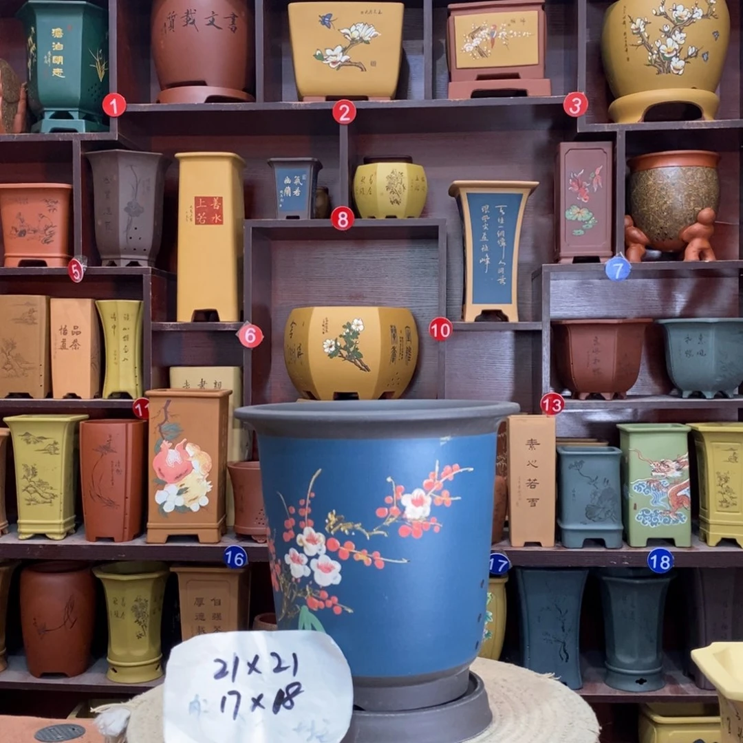 紫砂艺术紫砂花盆