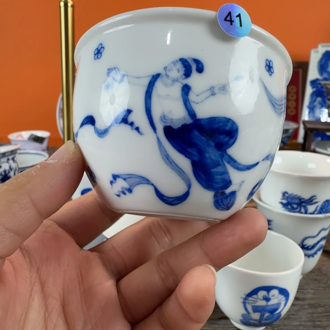 瓷片景德镇手绘青花茶器41