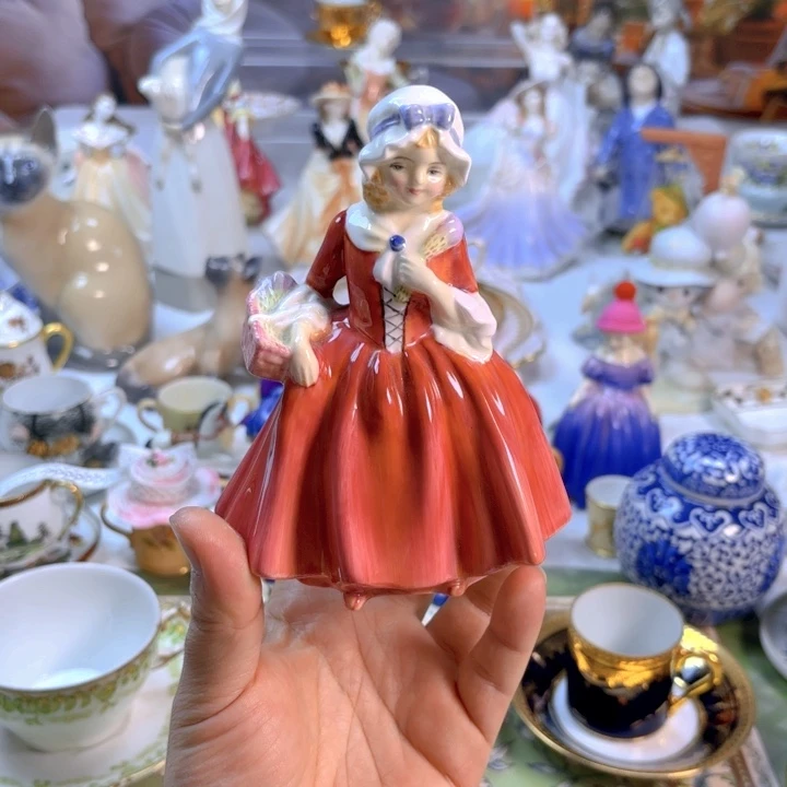 摆件欧洲中古瓷器好看冲鸭！