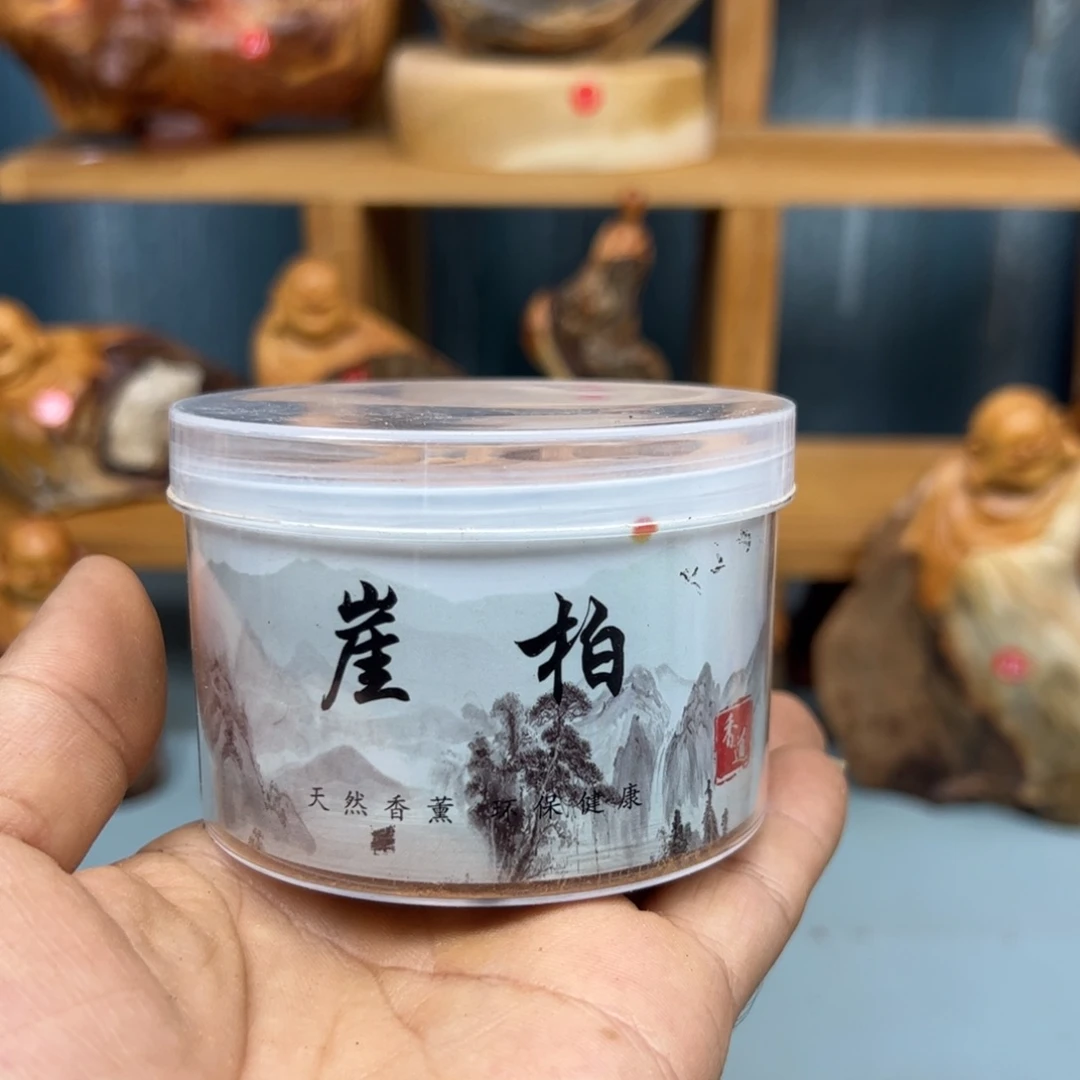 平***福木崖柏4盒倒流香手把件