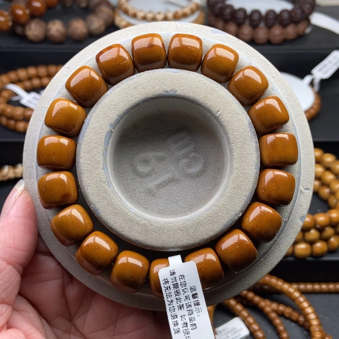 紫金鼠手串13mm近实心天花板短轴黄金甲老型